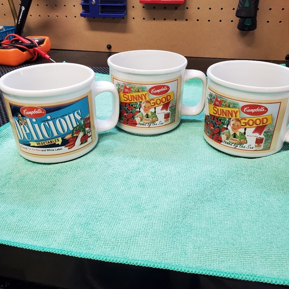 Campbell's soup cups! 3 piece - Picture 2 of 6